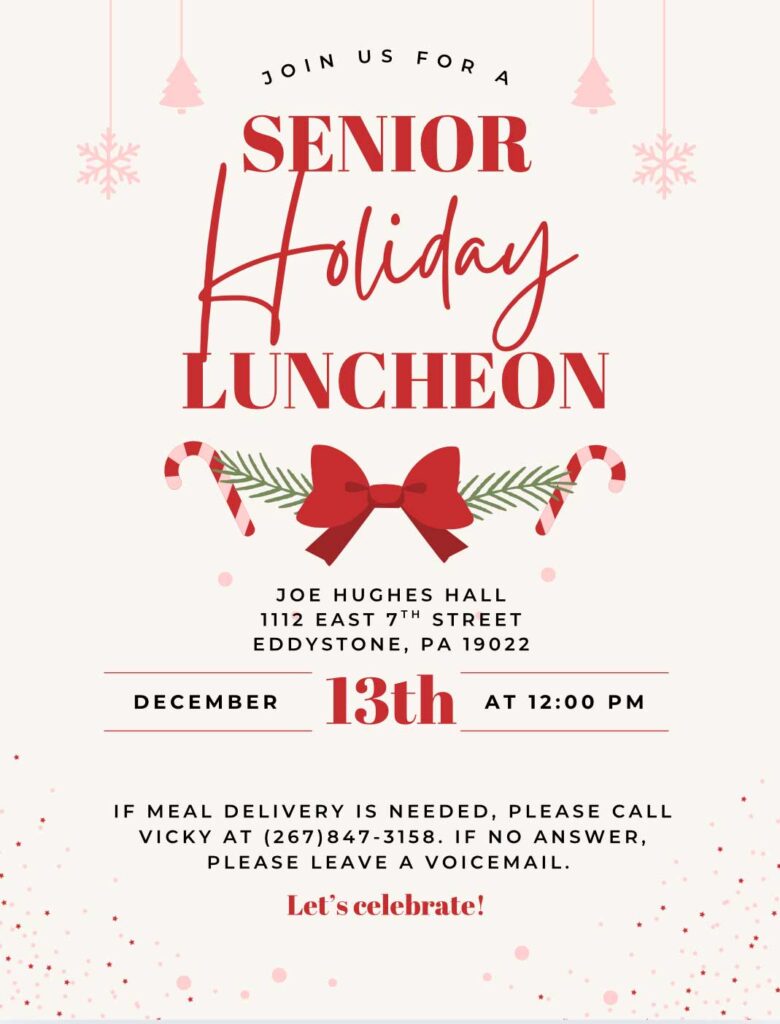 Senior Holiday Luncheon flyer
